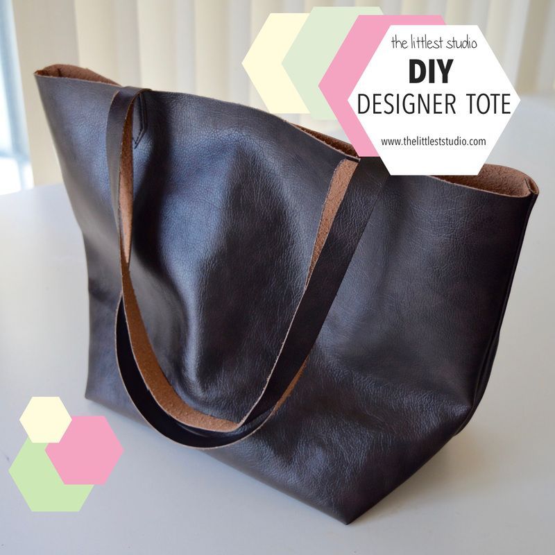 One Yard Leather Bag -   16 diy bag leather
 ideas