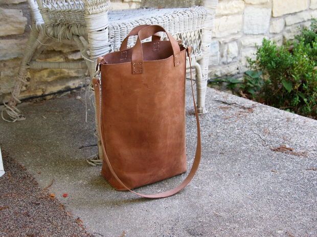Leather Tote - DIY -   16 diy bag leather
 ideas