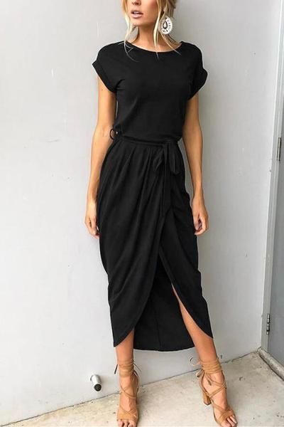 I Want It All Short Sleeves Maxi Dress -   16 feminine casual style ideas