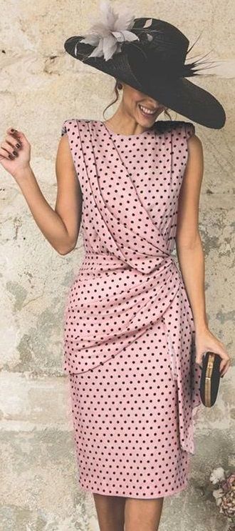 $40.99 USD Elegant Wave Point Slim Plus Size Evening Dress -   16 feminine casual style ideas