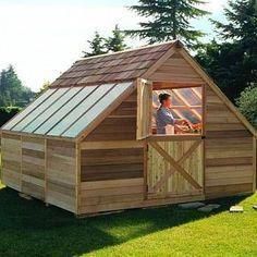 Cedar Greenhouse Kit - 12ft x 12ft -   16 garden shed layout
 ideas