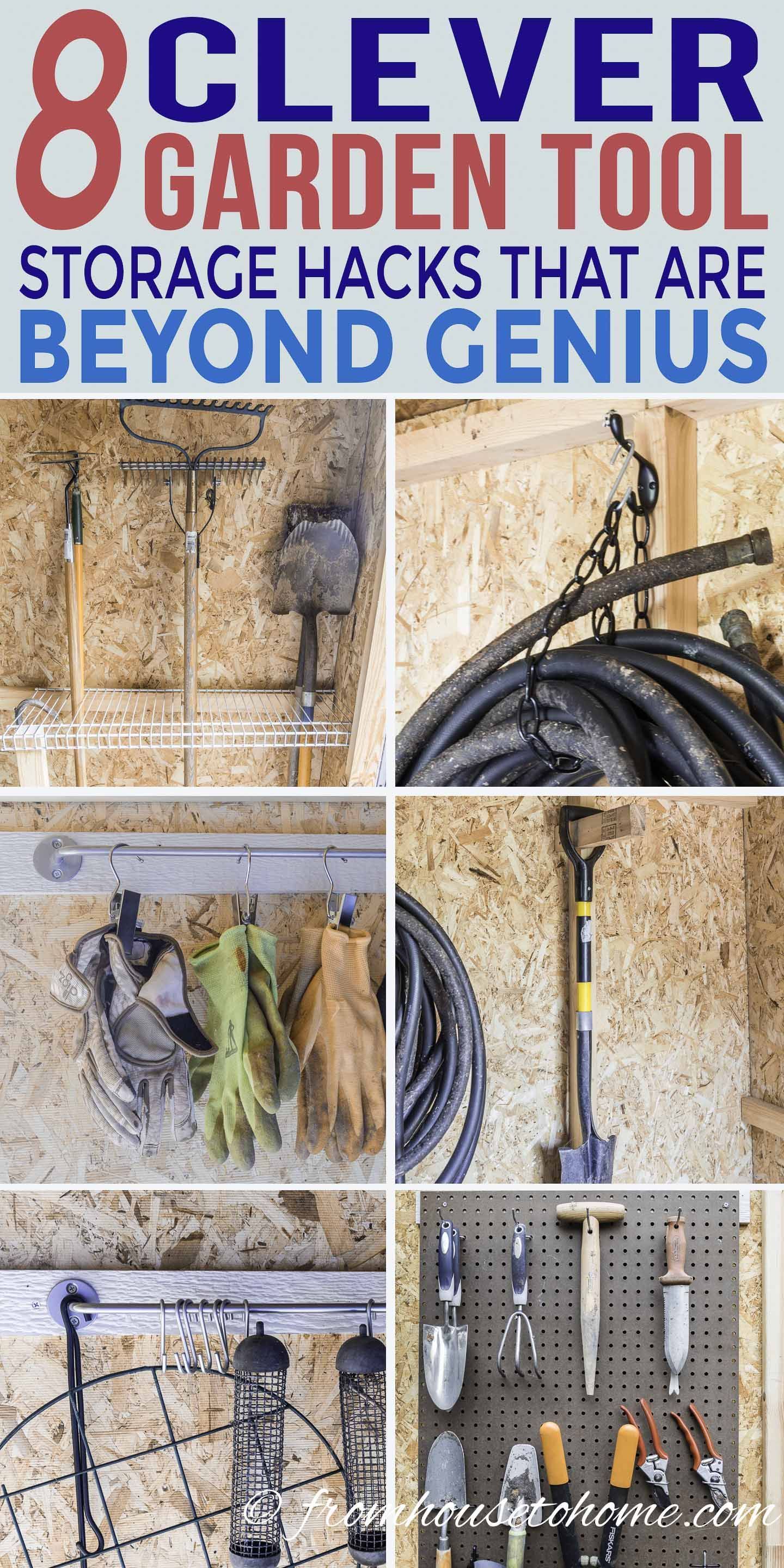 Shed Organization: 8 Easy and Inexpensive DIY Garden Tool Storage Ideas -   16 garden shed layout
 ideas