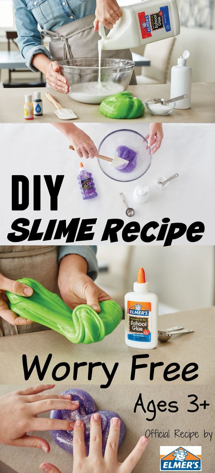 DIY Kid's Worry-Free Slime Recipe: Elmer's Official Slime Recipe -   17 diy slime silly putty
 ideas