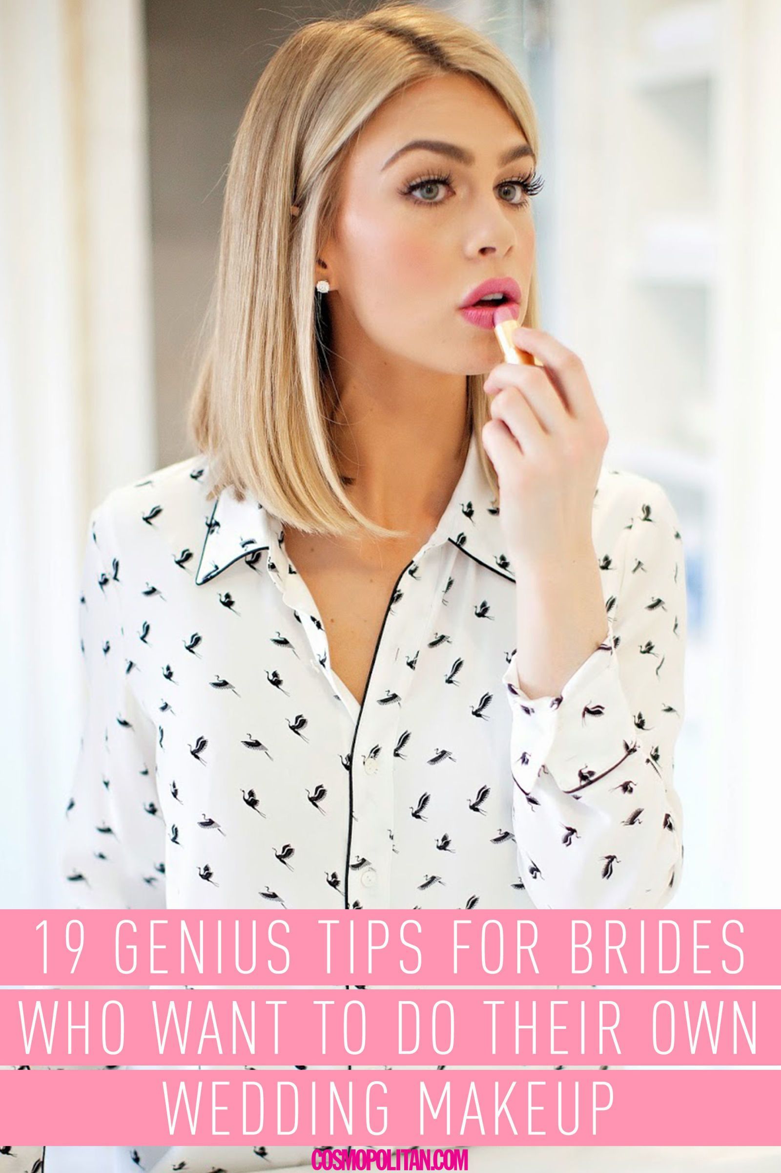 19 Genius Tips for Brides Who Want to Do Their Own Wedding Makeup -   17 diy wedding hairstyles
 ideas