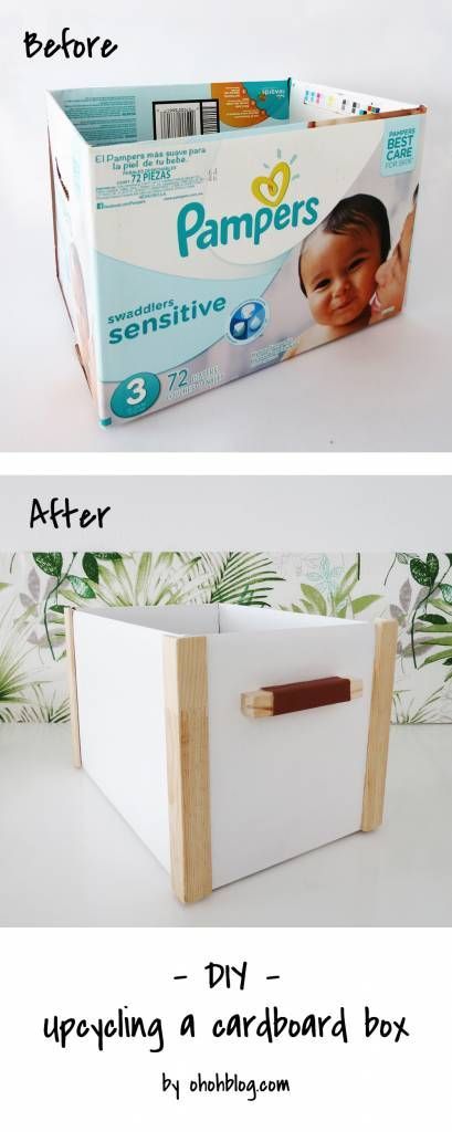 How to Recycle a Cardboard Box for Storage -   19 cardboard crafts organizers
 ideas