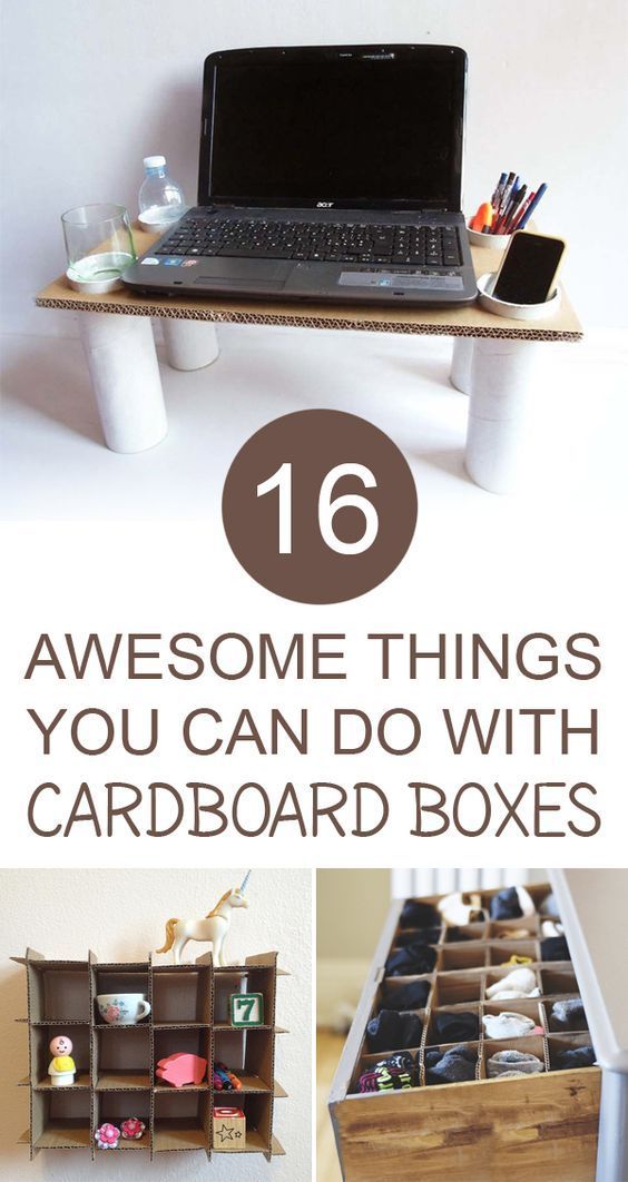 16 Amazing Things You Can Make With Cardboard Boxes -   19 cardboard crafts organizers
 ideas