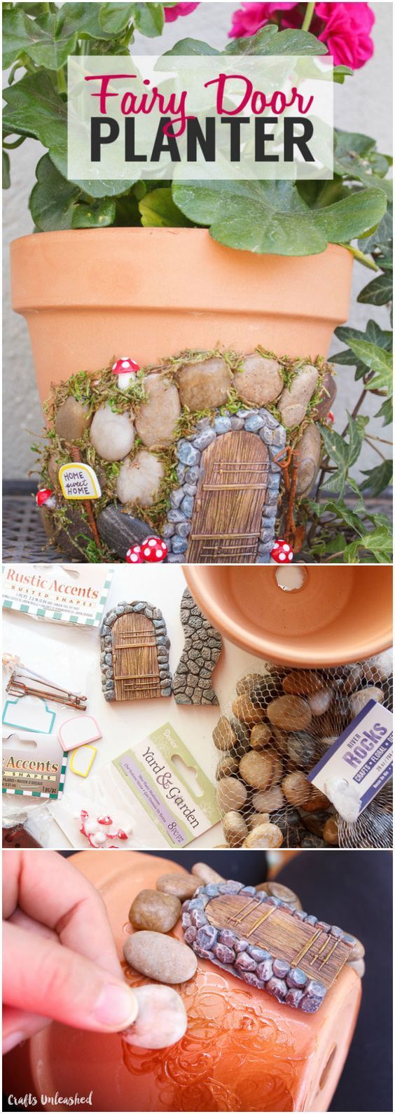 DIY Fairy House Planter Project - Crafts Unleashed -   19 easy fairy garden
 ideas