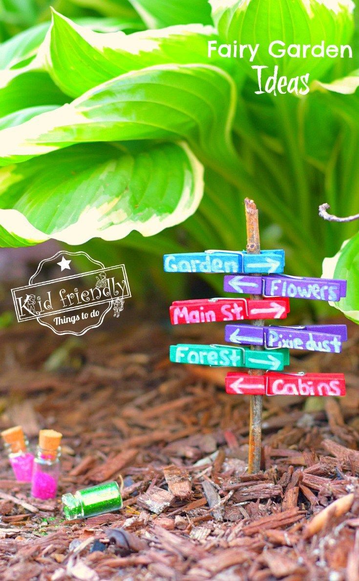 Over 15 Fairy Garden Ideas for Kids in the Garden -   19 easy fairy garden
 ideas