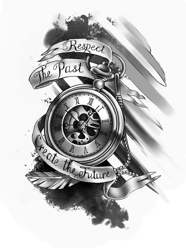 Resultado de imagem para clock tattoo designs                                                                                                                                                                                 More -   19 watch tattoo design
 ideas
