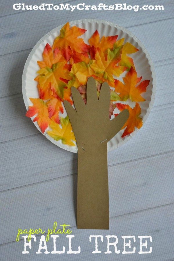 Paper Plate Fall Tree - Kid Craft -   20 fall crafts tree ideas