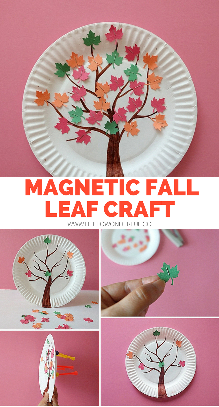 MAGNETIC FALL TREE CRAFT -   20 fall crafts tree
 ideas