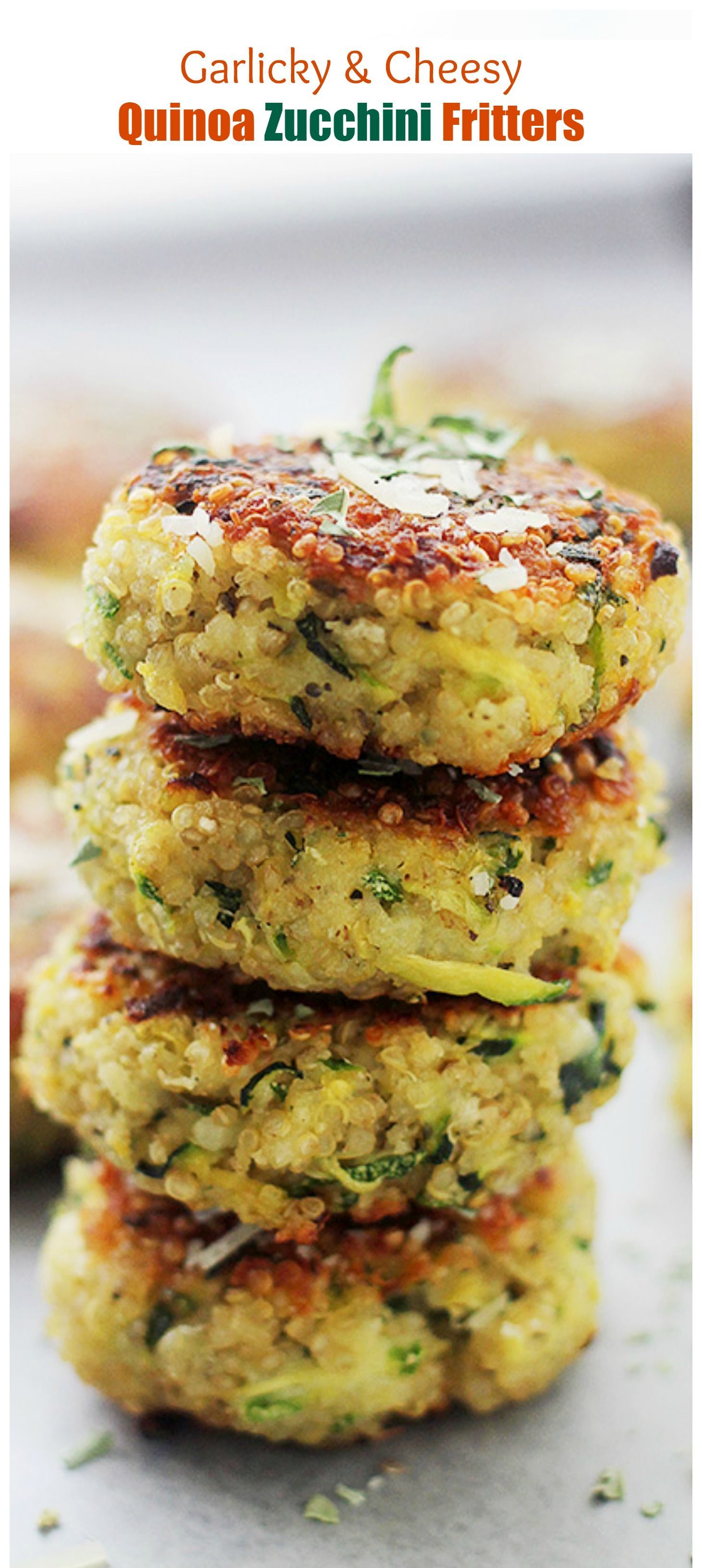 Packed with Quinoa and Zucchini, these Fritters are SO GOOD and SO easy to make! -   20 quinoa recipes patties
 ideas