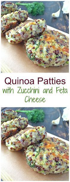 Quinoa Patties With Zucchini And Feta Cheese -   20 quinoa recipes patties
 ideas