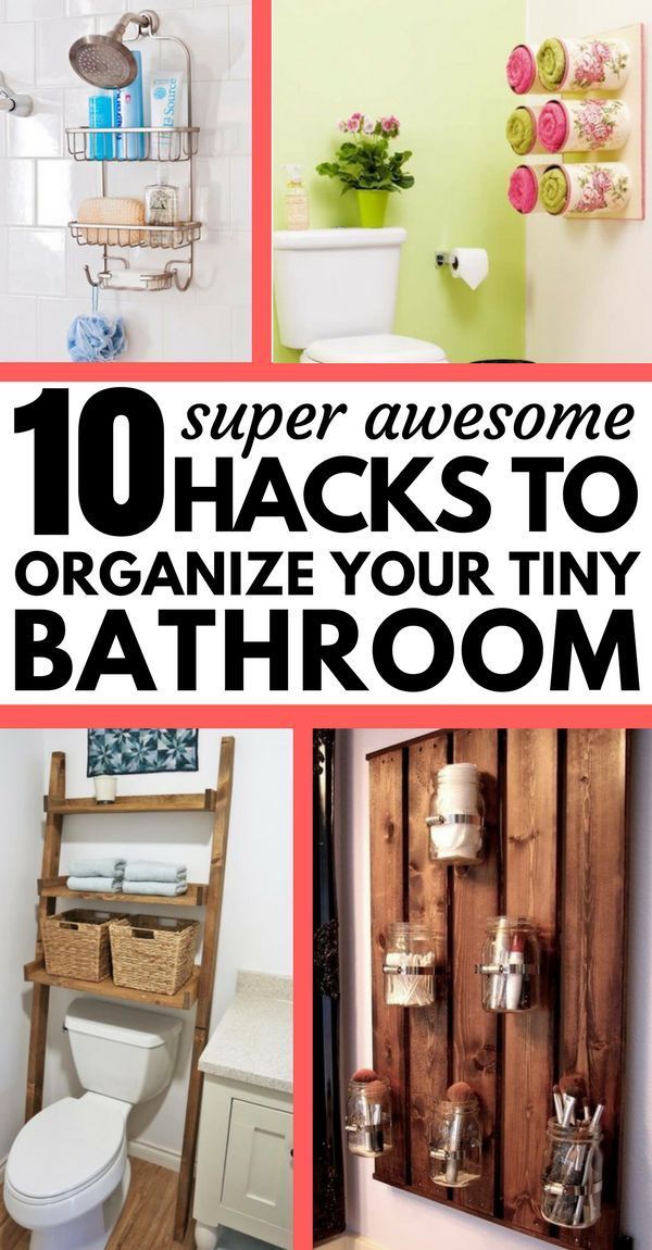 10 Amazing Organization Ideas for Tiny Bathroom -   21 bathroom decor storage
 ideas