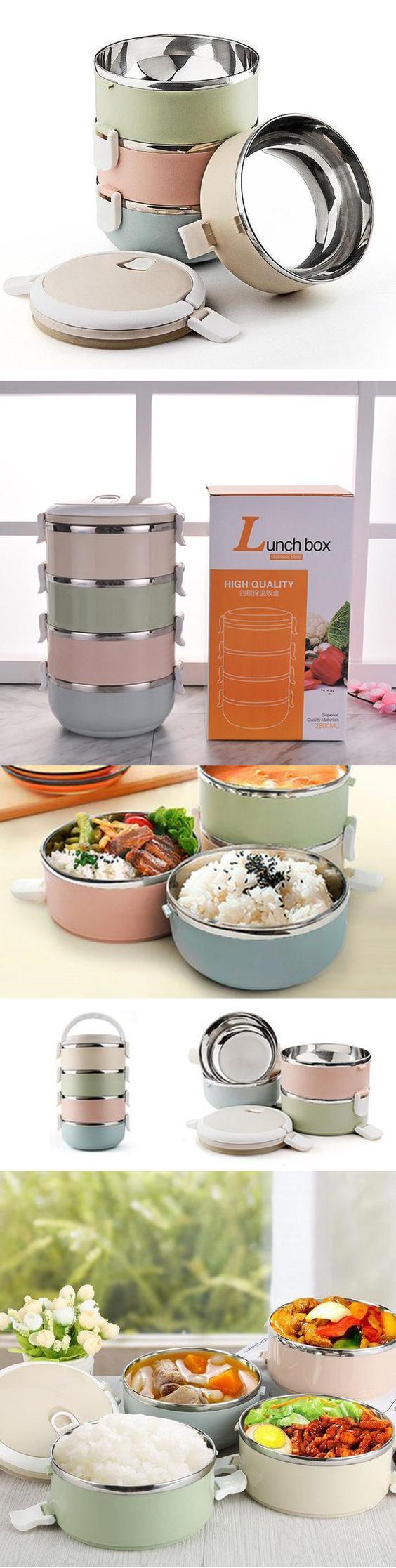 1000+ SOLD Lunch Box Bento Food Storage Container.1/2/3/4 Layers&Stainless Steel.SHOP NOW! -   21 bathroom decor storage
 ideas