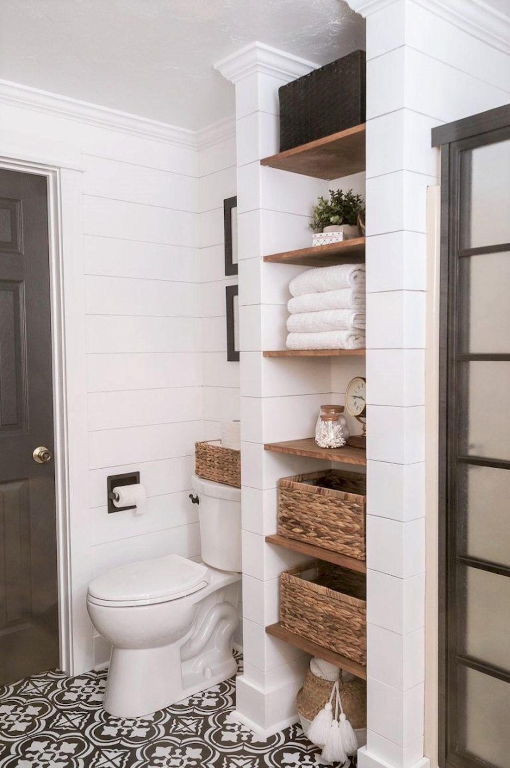 85 DIY Farmhouse Bathroom Storage Ideas -   21 bathroom decor storage
 ideas