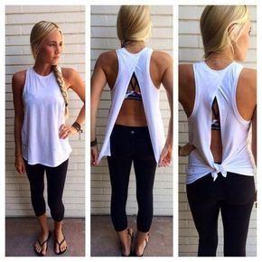Scoop Backless Sleeveless Pure Color Casual Blouse -   21 diy fashion women
 ideas