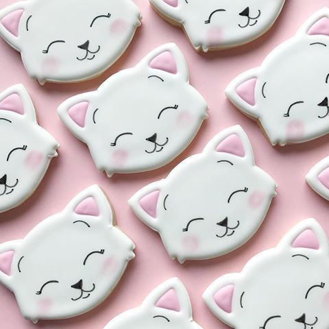 kitten cookies -   21 girly decor cookies
 ideas