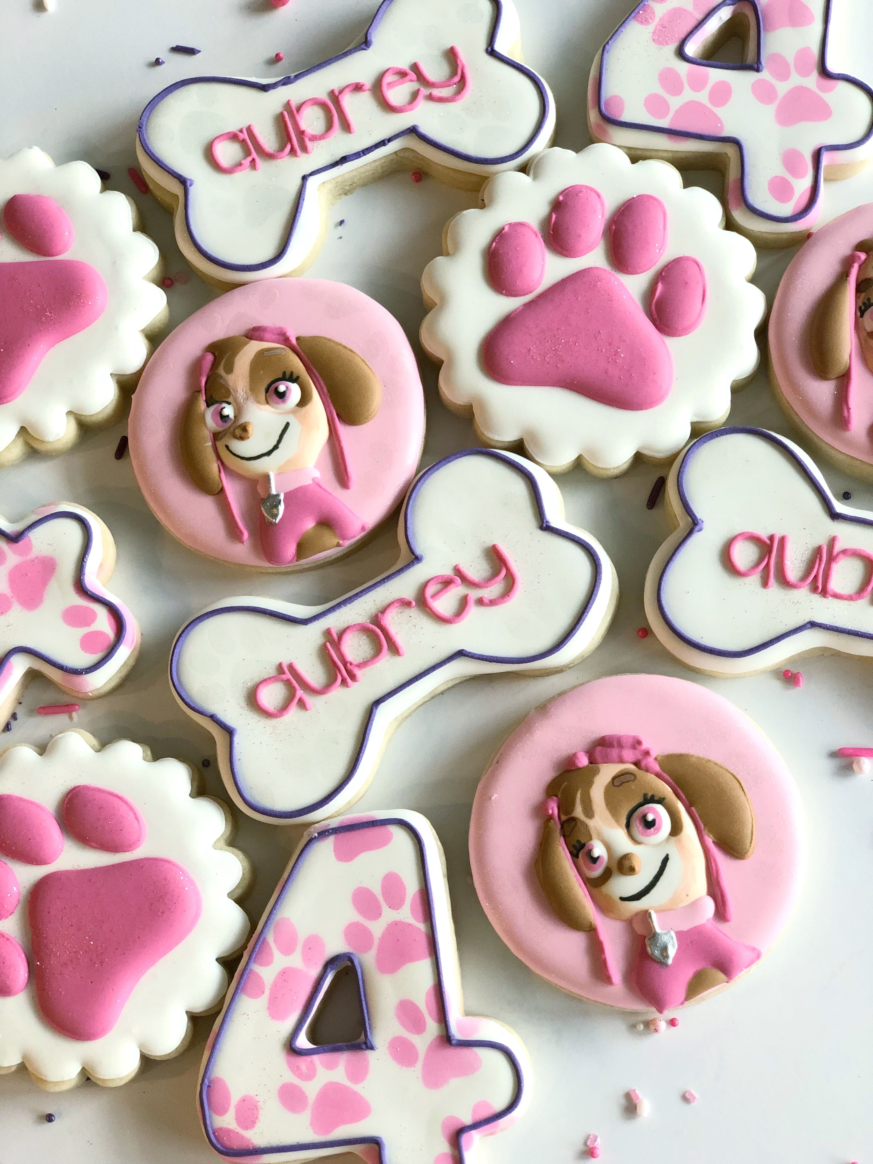 Skye Paw Patrol character girly birthday cookies -   21 girly decor cookies
 ideas