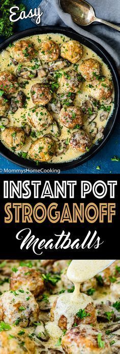Instant Pot Pressure Cooker Beef Stroganoff Meatballs Recipe -   21 leftover meatball recipes
 ideas