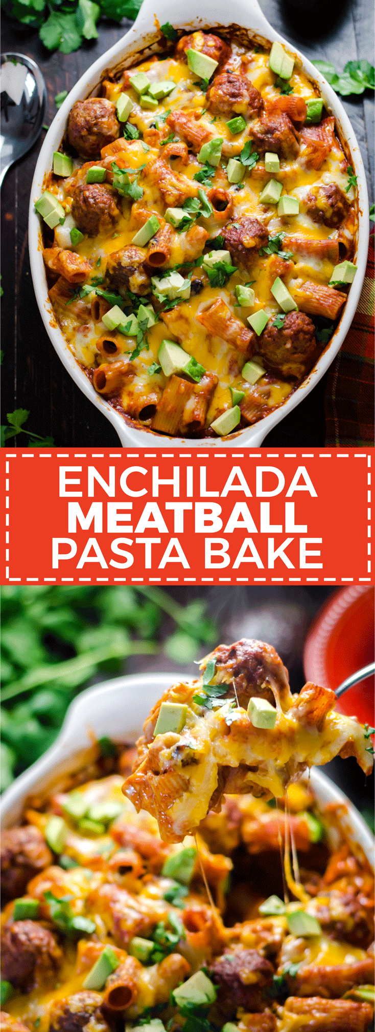Enchilada Meatball Pasta Bake -   21 leftover meatball recipes
 ideas