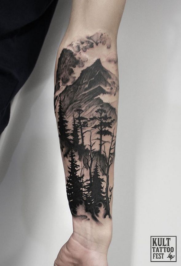 19 perfect sleeve tattoos for guys women with style ideas -   21 mens mountain tattoo ideas