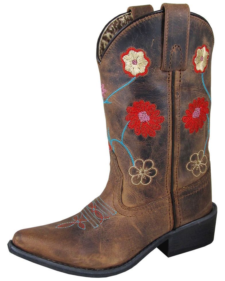 Smoky Mountain Girls' Fleur Western Boots - Snip Toe, Brown -   21 mountain girl style
 ideas
