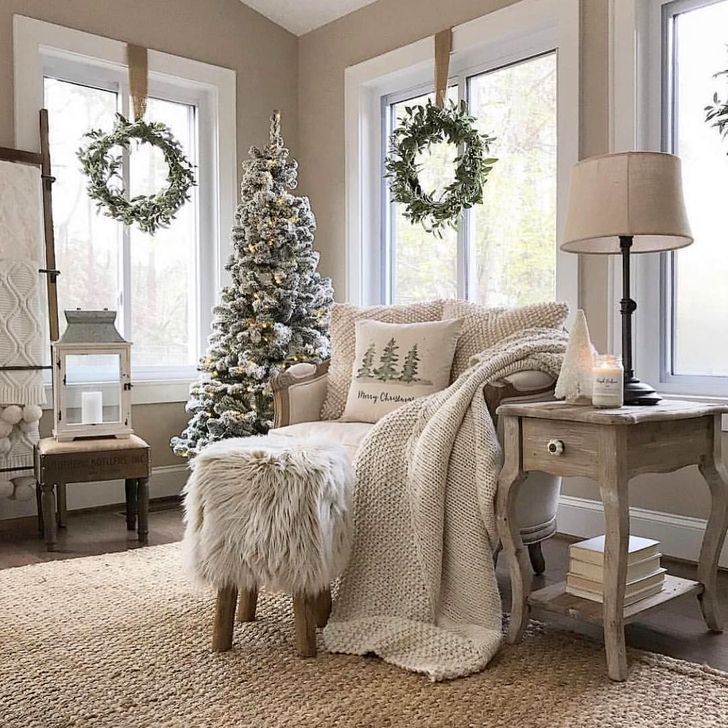 42 Neutral Winter Decoration Ideas For Your Home -   21 neutral winter decor
 ideas