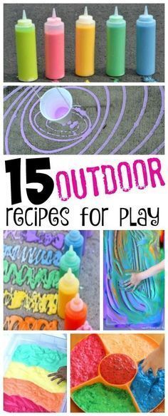 Outdoor Recipes for Play -   21 outdoor summer crafts
 ideas