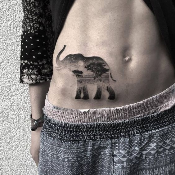 Elephant Tattoo Designs - Most Popular Elephant Tattoos with Meaning -   21 unique tattoo elephant
 ideas