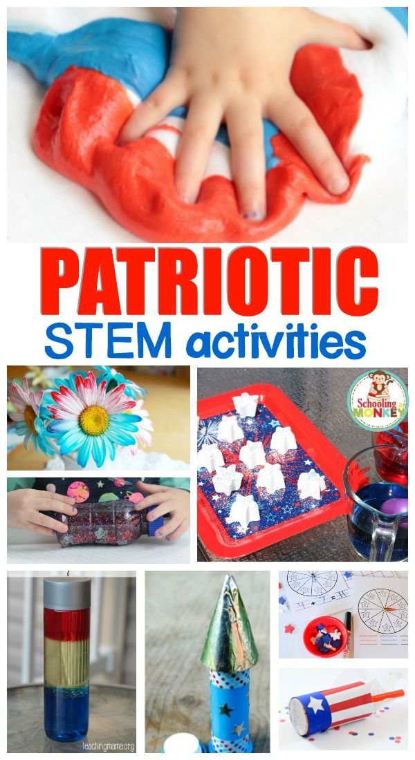 Patriotic STEM Activities for Kids Perfect for Summertime Fun -   22 4th of july preschool crafts
 ideas
