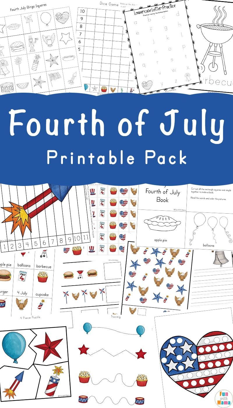 Have A Blast With These Fourth Of July Learning Printables -   22 4th of july preschool crafts
 ideas