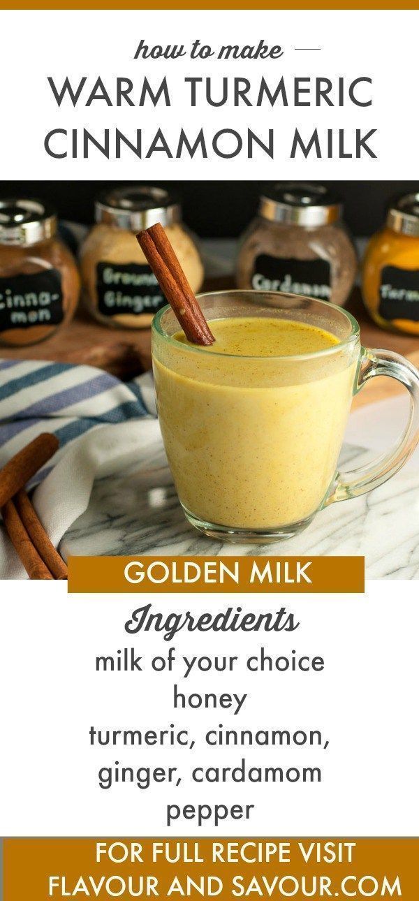 Warm Turmeric Cinnamon Milk -   22 anti inflammatory golden milk
 ideas