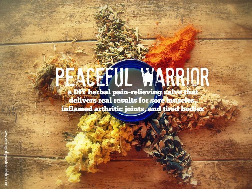 A well-made herbal pain relieving salve has a multitude beneficial and healing uses. And this Peaceful Warrior’s Salve is a soothing salve full of super potent anti-inflammatory herbs + analgesic essential oils that can be applied topically — and from personal use and experience: can be massage into muscles, both before and after physical activity it … -   22 anti inflammatory salve
 ideas