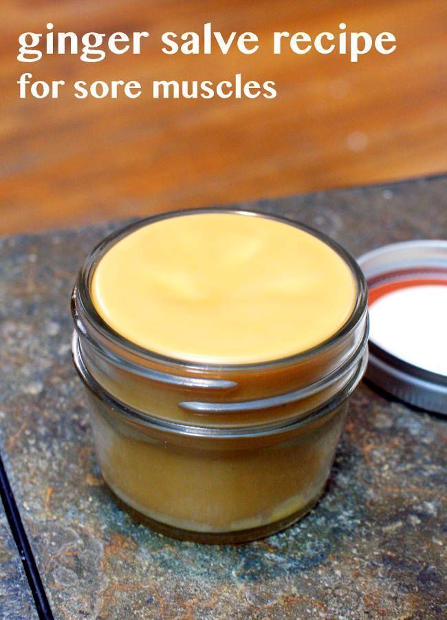Homemade Ginger Salve Recipe for Soothing Sore Muscles, Aches & Pain -   22 anti inflammatory salve
 ideas