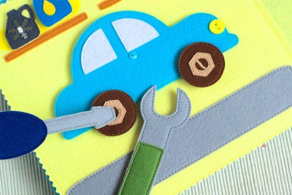 Quiet Book for boy - Busy Book - Felt Book - Toddler toys - Soft book - First Book - Toddler book - Baby Activity Book - Fabric Book -   22 fabric crafts for boys ideas
