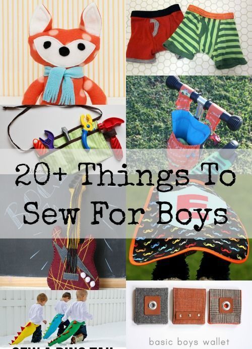 Round up - Things to sew for boys -   22 fabric crafts for boys ideas