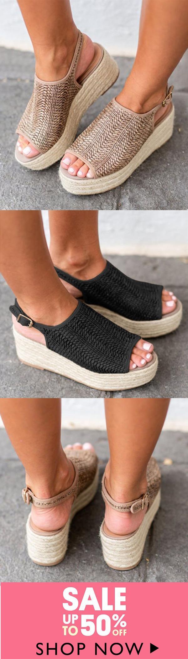 Casual Platform Peep Toe Espadrille Sandals -   22 fabric crafts for boys ideas