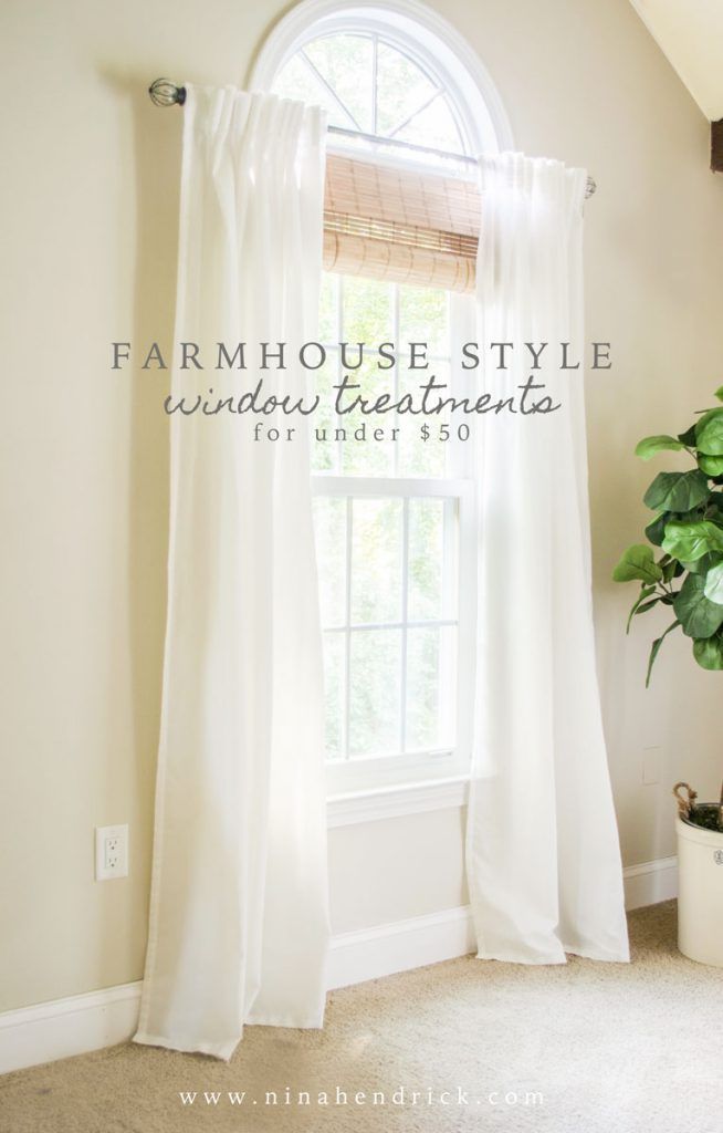 Stylish Budget Window Treatments -   22 farmhouse style window treatments
 ideas
