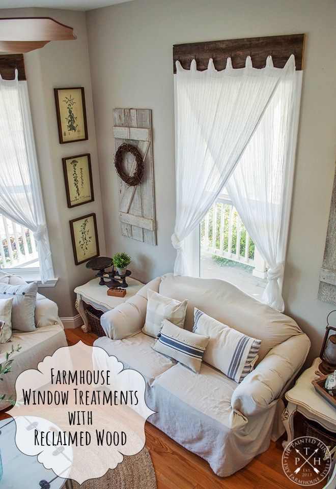 22 farmhouse style window treatments
 ideas