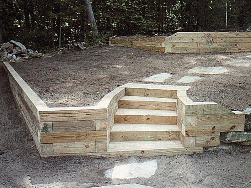 Great Landscaping Timber Ideas Landscaping Timbers Retaining Wall Ideas Landscaping Gardening -   22 garden steps retaining wall ideas
