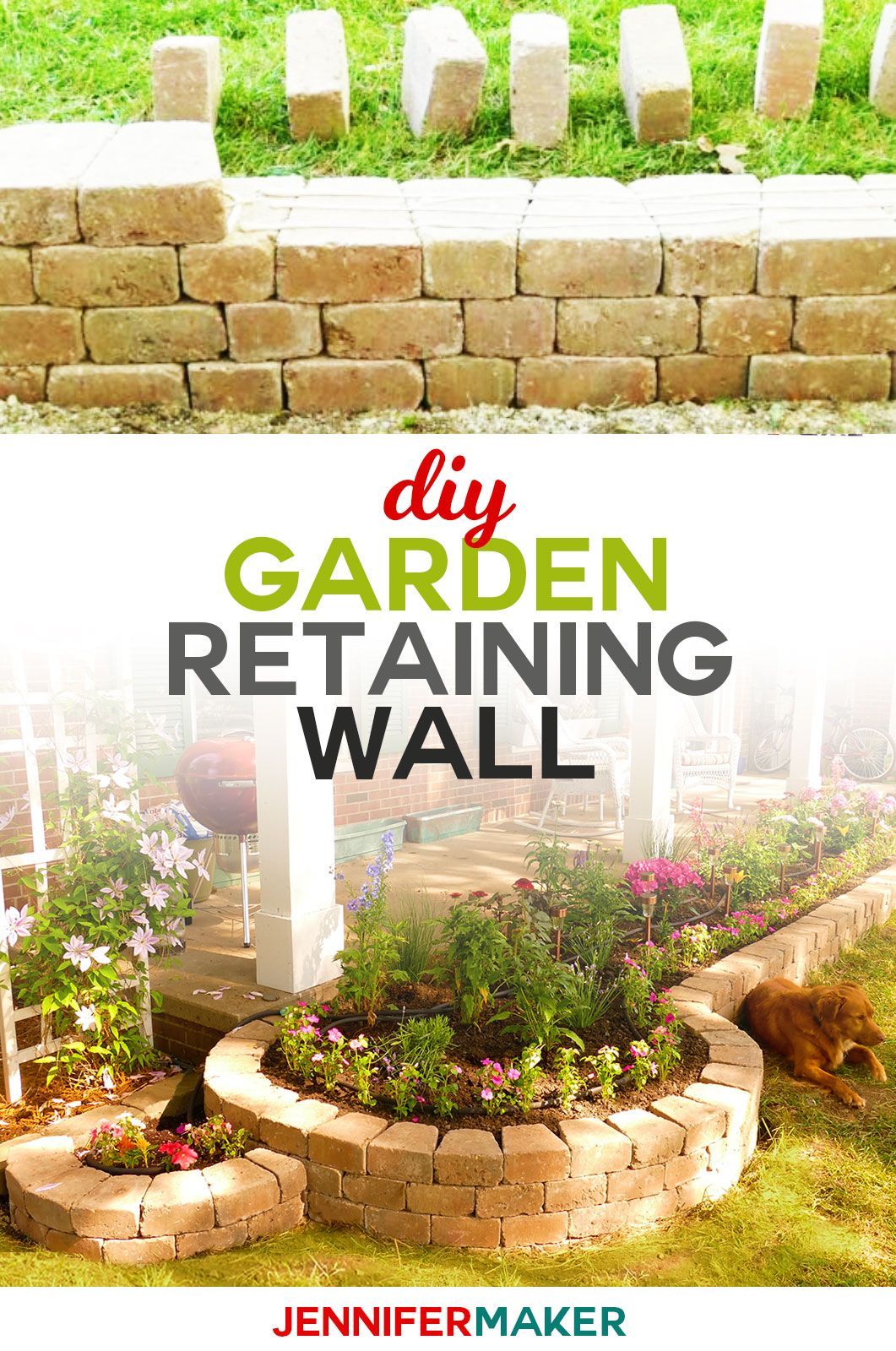 DIY Retaining Wall Construction for a Beautiful Garden -   22 garden steps retaining wall ideas
