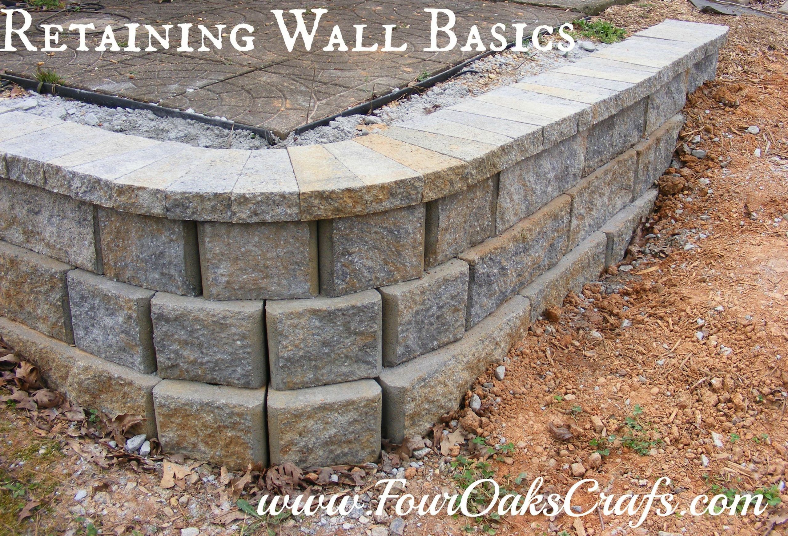 How to Build a Simple Retaining Wall -   22 garden steps retaining wall ideas