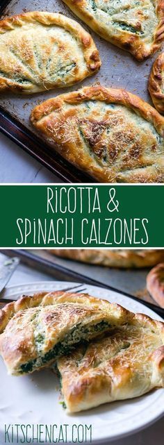 Ricotta and Spinach Calzones -   22 home made pizza recipes
 ideas