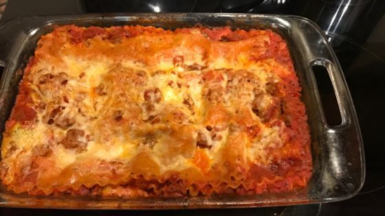 Awesome Lasagna No-Boil, Easy) Recipe - Genius Kitchen #AwesomeItalianRecipesEasy -   22 lasagna recipes sausage
 ideas