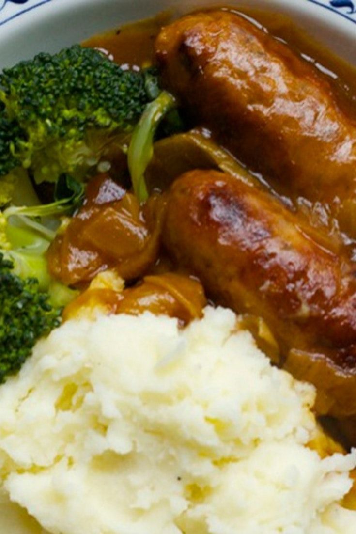 A super simple and delicious family meal...slow cooker sausages and onion -   22 sausage recipes slow cooker
 ideas
