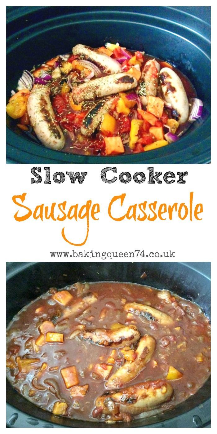 Slow Cooker Sausage Casserole - a delicious and easy family meal -   22 sausage recipes slow cooker
 ideas
