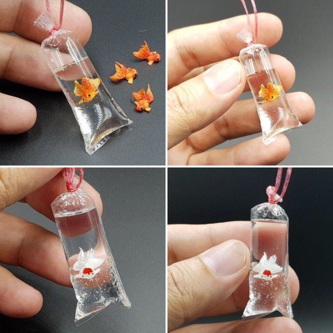 Miniature Goldfish in Plastic Bag -   22 sharpie crafts plastic
 ideas