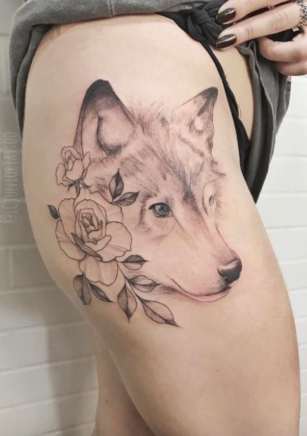 +De 70 Modelos de Tatuagens de Lobos - Tatuagens Ideias -   22 wolf tattoo spirit animal
 ideas