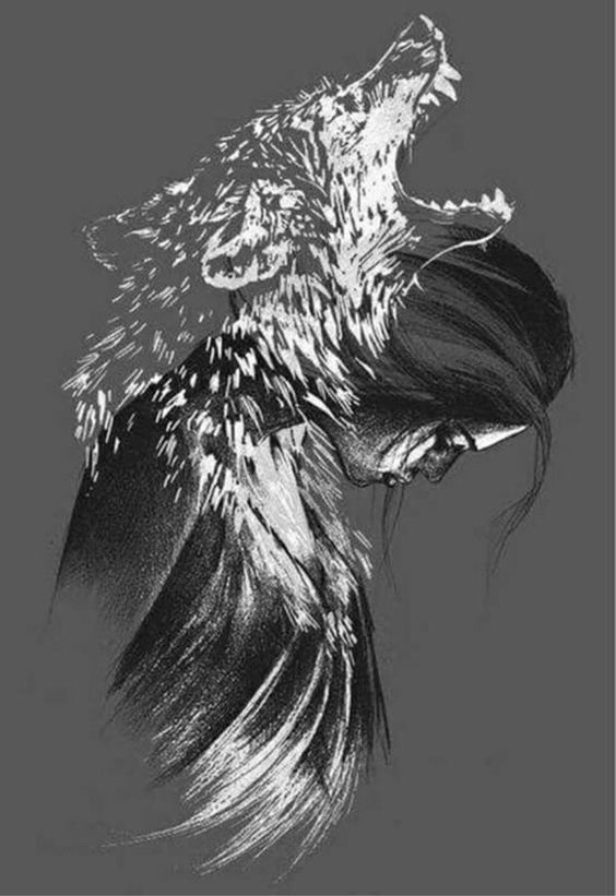 Viking Raven Art -   22 wolf tattoo spirit animal
 ideas